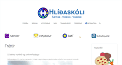 Desktop Screenshot of hlidaskoli.is