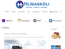 Tablet Screenshot of hlidaskoli.is